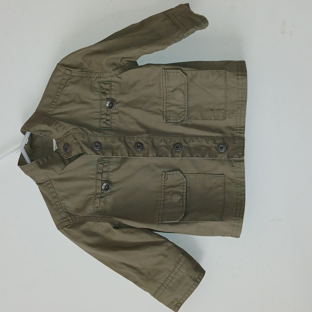 Oshkosh B'gosh Genuine Kids Snap on Khaki green Jacket |‎ Size 12M